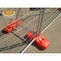 pvc coated temporary fence concrete base